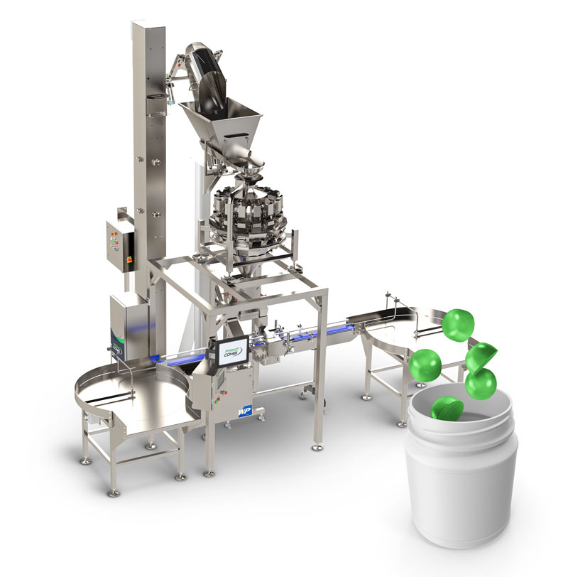 CONTAINER FILLING SYSTEM - for cannabis flower, edibles, tablets ...